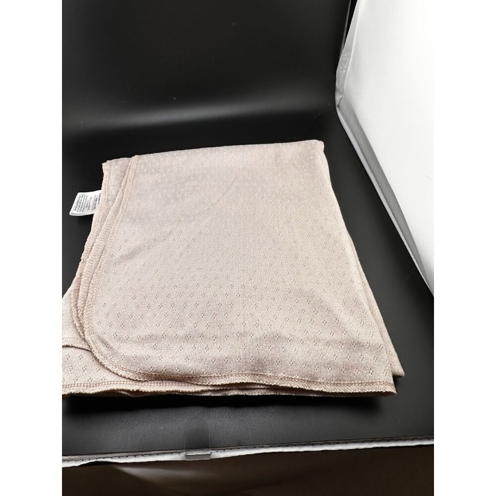 LePetit Baby Swaddle Blanket Multiuse Beige Tan Peach Solid Soft Stretch Diamond